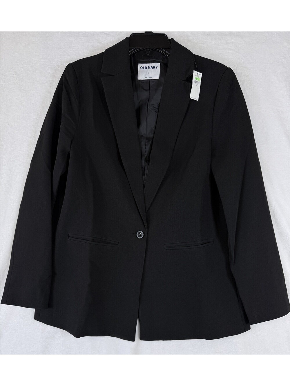 Old Navy Blazer Women Small Black Jacket Classic Stretch New NWT